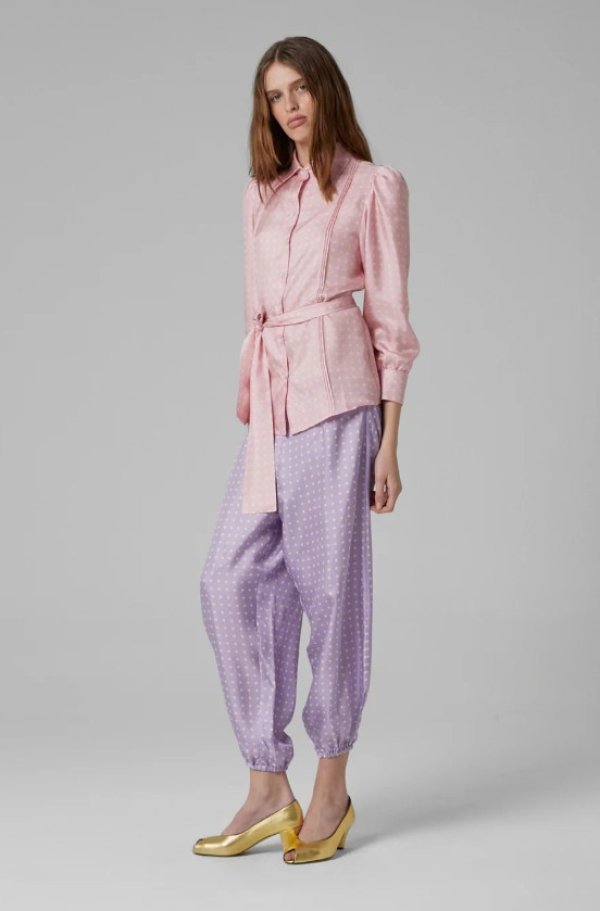 La Veste hlače s točkicama