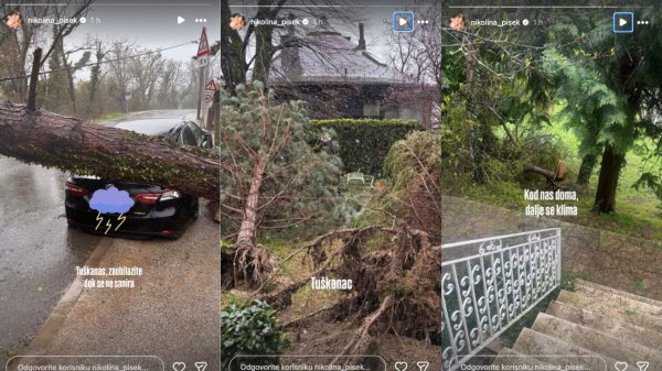 Objava Nikoline Pišek na Instagramu