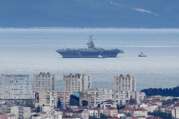 Dolazak najvećeg američkog nosača aviona USS Gerald R. Forda pred Split