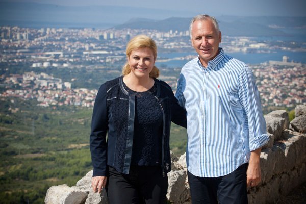 Predsjednica i kolegica iz mladih diplomatskih dana Kolinda Grabar Kitarović i Andro Krstulović Opara 