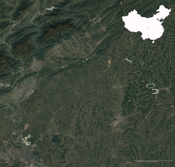 CNN je analizirao istraživačka i proizvodna mjesta za nuklearno oružje u i oko planinskog okruga Zitong u Sečuanu. Sva su prošla kroz masovno proširenje u posljednjih pet godina kao dio modernizacijskih napora.