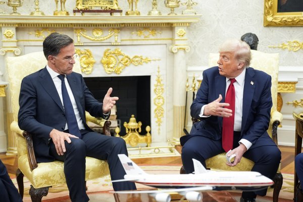 Mark Rutte i Donald Trump