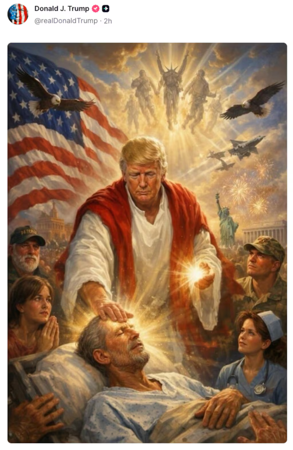 Bizaran potez Donalda Trumpa: Prikazao se kao Isus Krist dok vodi rat s papom Lavom