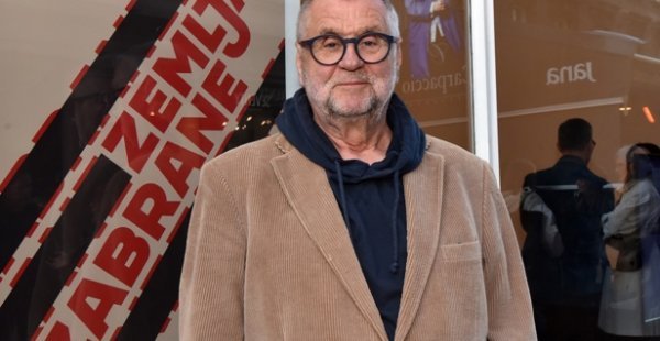 Rajko Grlić na otvorenju izložbe