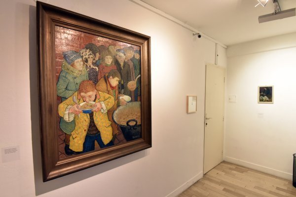 'Prehrana', zabranjeno ulje na platnu Marijana Detonija, također je u fundusu izložbe