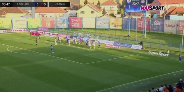 Prošlo kolo zabio izravno iz kornera, sad na isti način protiv Hajduka pogodio gredu: 'Ljubane, što je previše…'