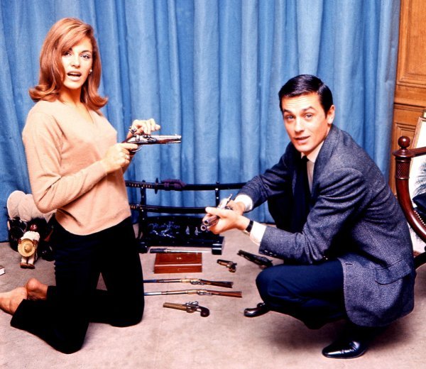 Nathalie i Alain Delon
