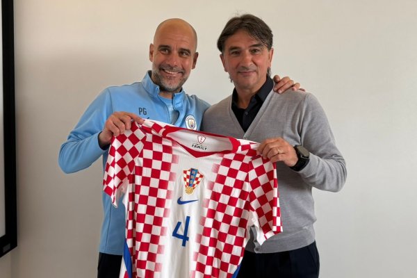 Dalić posjetio Guardiolu i dao mu poklon: 'Dobili smo informacije iz prve ruke'