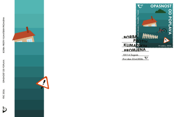 Opasnost od poplava: Hrvatska pošta povodom Dana planeta Zemlje izdala prigodnu marku