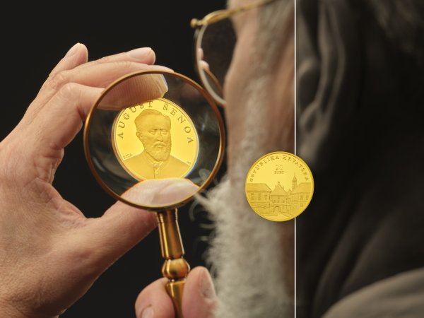 Zlatnik „August Šenoa“ 1/8 unce