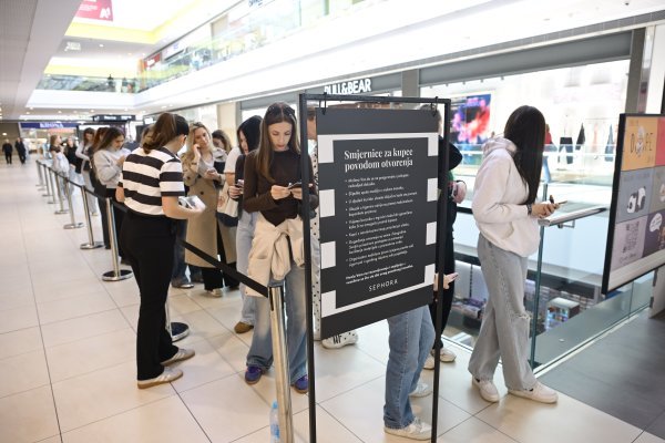 Gužva na otvorenju Sephore u Zagrebu