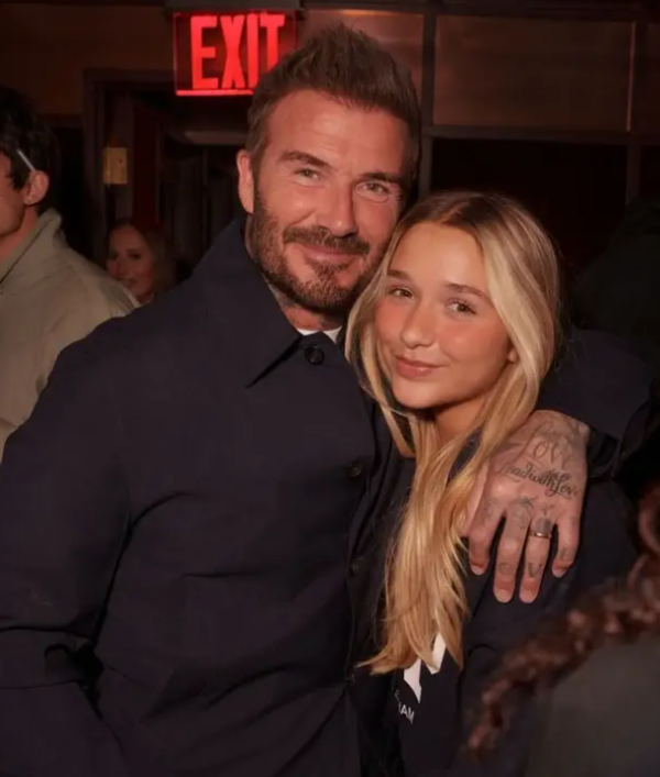 Harper Beckham i David Becham