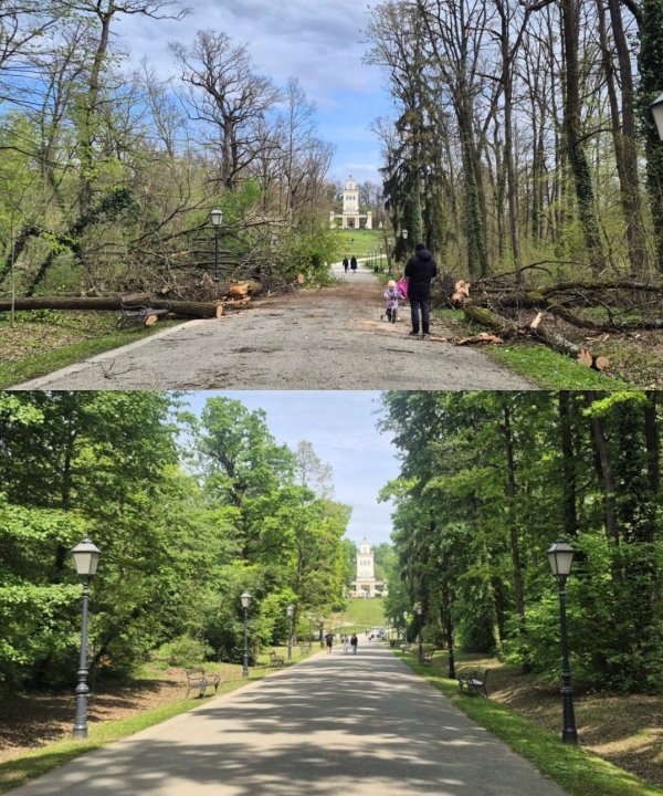 Stanje u Maksimiru uoči Prvog maja: prije i poslije sanacije