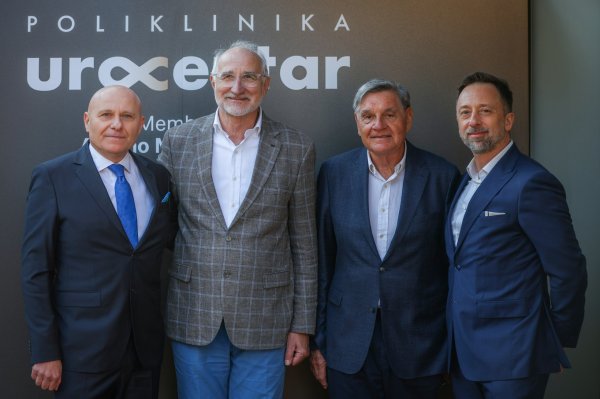 Izv. prof. dr. sc. Zoran Peršec, ravnatelj Poliklinike Urocentar; prim. Dalibor Čičin-Šain; prim. Nikica Kalauz; Boris Rivić, predsjednik Uprave i glavni izvršni direktor Arsano Medical Group