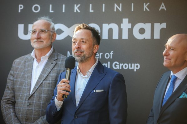 Prim. Dalibor Čičin-Šain, dr. med.; Boris Rivić, predsjednik Uprave i glavni izvršni direktor Arsano Medical Group; izv. prof. dr. sc. Zoran Peršec, ravnatelj Poliklinike Urocentar