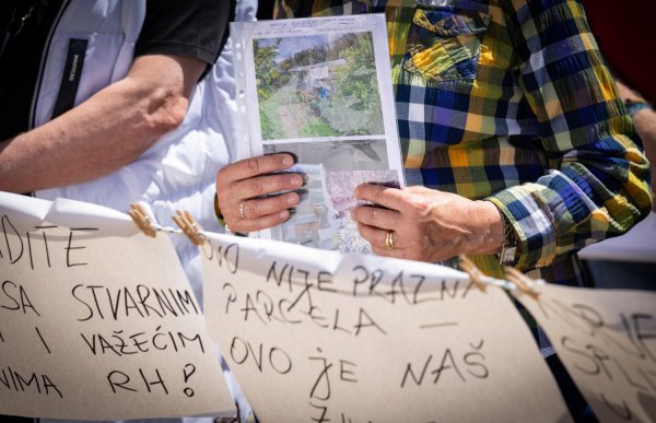 Prosvjed protiv GUP-a na Marjanu