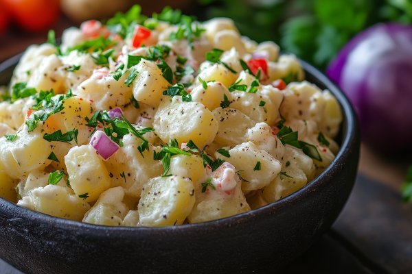Za razliku od francuske salate kakvu najčešće pripremamo kod kuće, ova američka salata izgleda rustikalnije i jednostavnije
