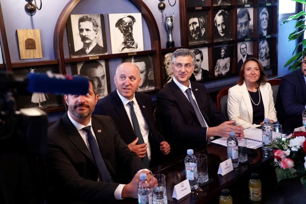 Tonči Glavina, Branko Bačić, Andrej Plenković i Irena Hrstić