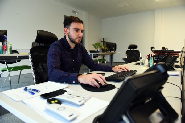 Antonio Srakočić usred radnih dužnosti