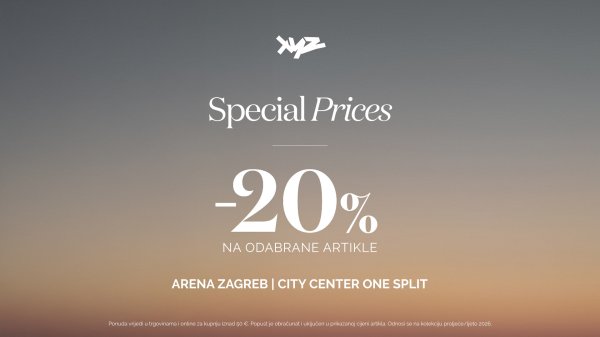 SPECIAL PRICES U XYZ-U: -20% na odabrane artikle iz aktualne kolekcije