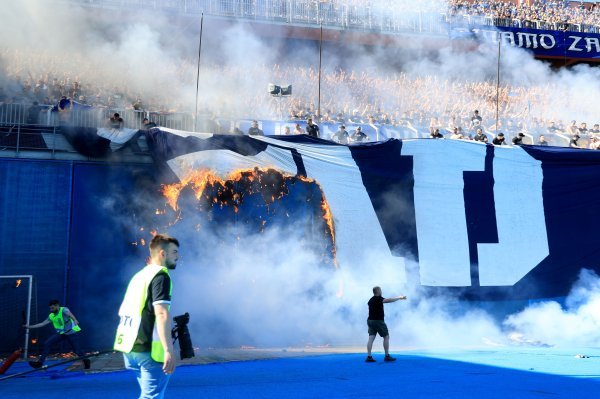 Procurila informacija: Evo kako je Torcida zapalila Boysima glavni transparent