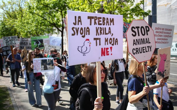 Jedan od ranijih prosvjeda udruge Prijatelji životinja