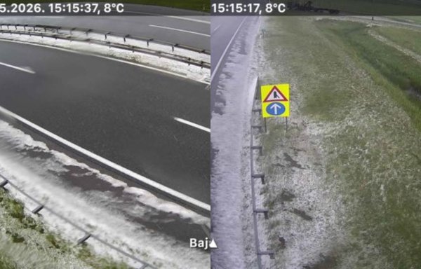 Tuča zabijelila autocestu na Popovači: HAK poziva vozače na oprez diljem zemlje