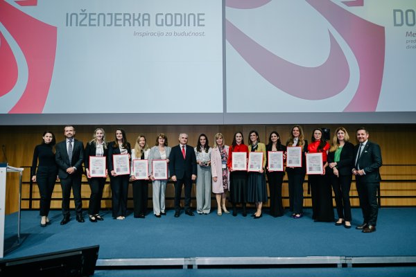 Finalistice, partneri inicijative, rektor Sveučilišta, Medeja Lončar i Timo Pleyer