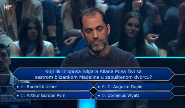 Martin Ljudevit Čičak u kvizu 'Tko želi biti milijunaš?'