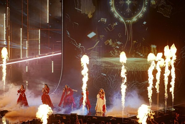 Eurosong - posljednja proba, nastup grupe Lelek