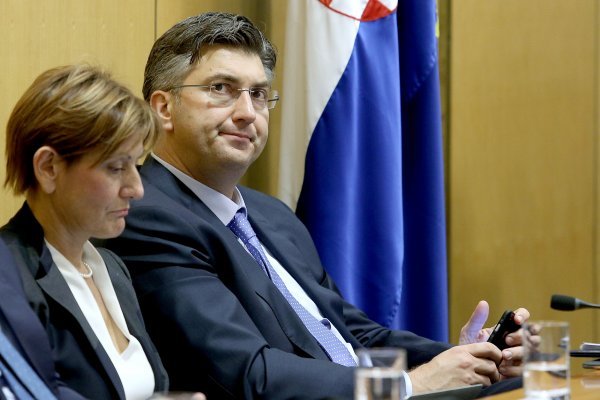 Martina Dalić i Andrej Plenković tvrde da bi privatizacijom HEP stekao zdraviju korporativnu kulturu Patrik Macek/Pixsell