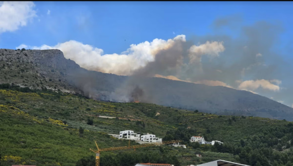 Gori kod Podstrane na teško pristupačnom području, stigao i kanader