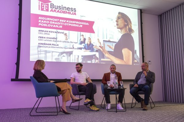 Srđan Kovačević, suosnivač i CEO, Orqa, Feđa Ivanšić, suosnivač i arhitekt digitalnih rješenja, Barrage, Krešimir Filla, stručnjak za kibernetičku sigurnost, Combis