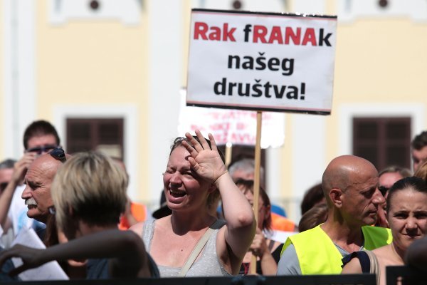 Prosvjed Udruge Franak 2015. godine