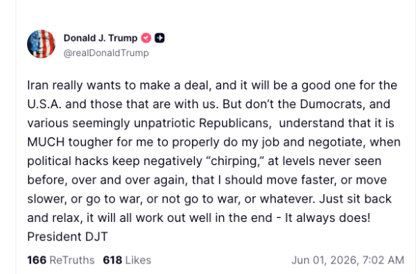 Trumpova objava