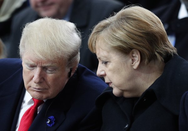 Donald Trump i Angela Merkel