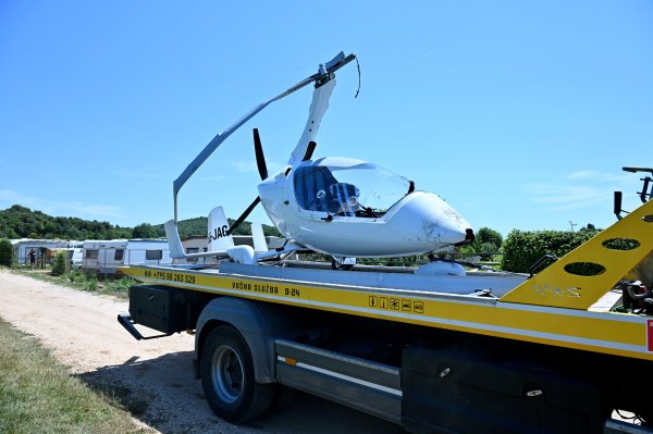 Završen očevid o padu žirokoptera u Vrsaru: Lakše ozlijeđeni Slovenci