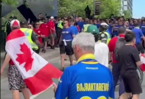 Pogledajte dramu uoči utakmice: Kanađani provocirali navijače BiH, a onda je krenulo...