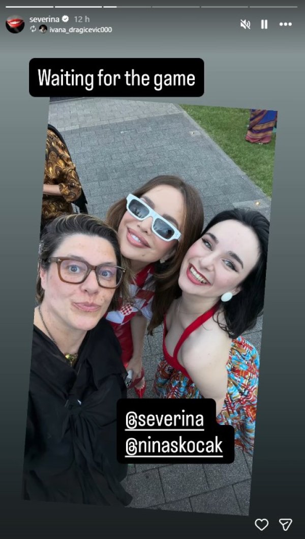 Severinina objava na Instagramu