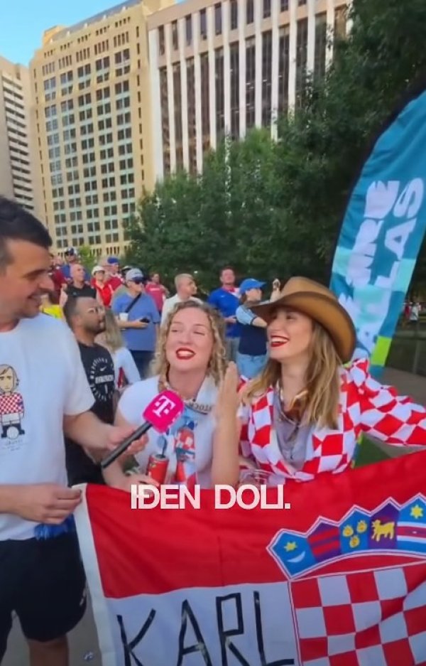 Navijačice pred utakmicu nasmijale reportera: 'Ne žicamo karte za Hrvatsku, nego za Iđen Doli Fest'
