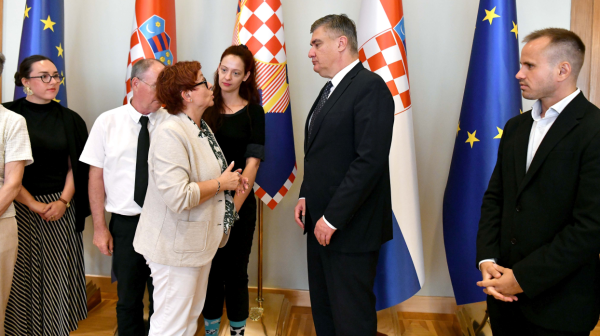 Milanović primio izaslanstvo Hrvatskog saveza gluhoslijepih osoba Dodir