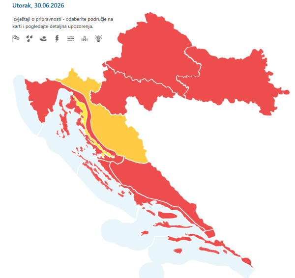 Vrućine u Hrvatskoj