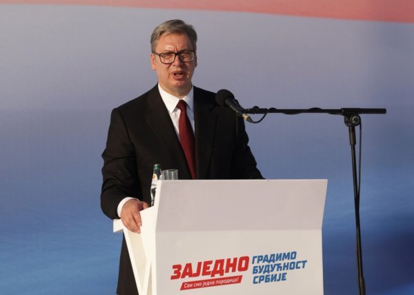 Vučićev skup u Beogradu