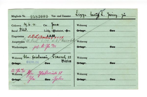 Članska iskaznica NSDAP-a