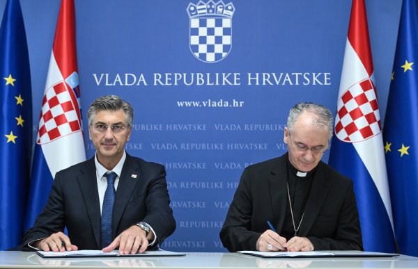 Andrej Plenković i Dražen Kutleša