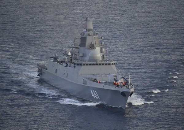 Ruska fregata Admiral Kasatonov tijekom testiranja