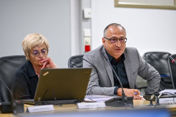 Marija Nemčić i Robert Šveb na 36. sjednici Programskog vijeća HRT-a