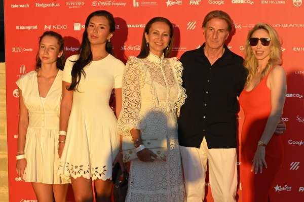 Mia Majoli, Iva Majoli, Roberto Calegari i NIcole McGraw