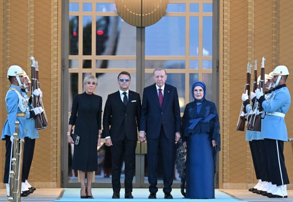 Recep Tayyip i Emine Erdogan, Emmanuel i Brigitte Macron
