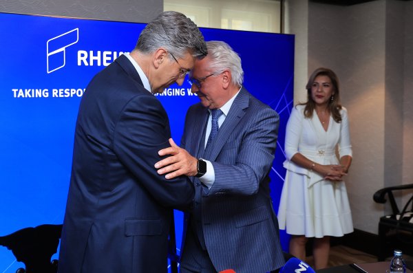Andrej Plenković s čelnikom Rheinmetalla